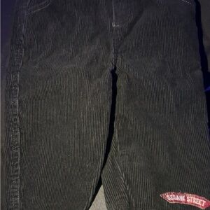 Sesame Street Black Corduroy Pants
